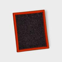 Patch rossa e nera, toppa con velcro
