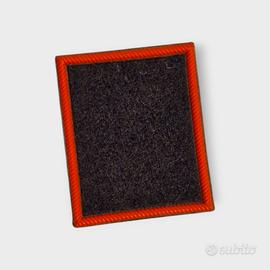 Patch rossa e nera, toppa con velcro