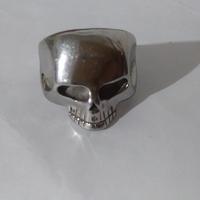 ANELLO TESCHIO ACCIAIO