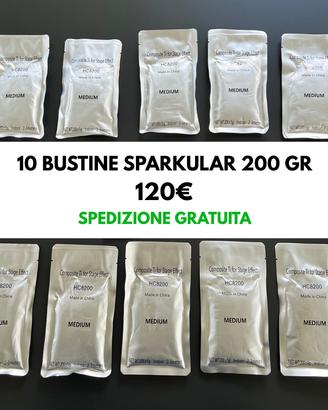 10x Bustine Polvere di Titanio 200gr per Sparkular