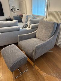 Poltrona con Pouf