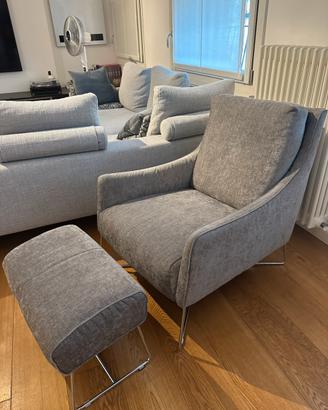 Poltrona con Pouf