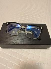 occhiali neri senza bordi chrome hearts