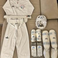 Kimono taekwondo + accessori