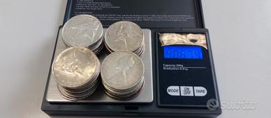 monete Caravelle Biga Marconi 500 lire argento