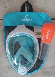 Maschera Decathlon Easybreath XS