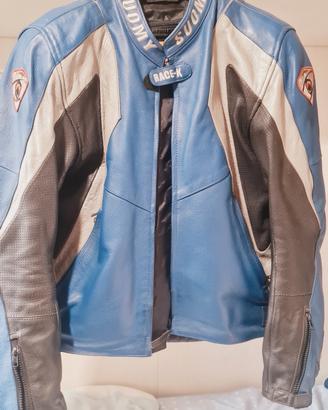 Giacca in pelle motociclista Suomy