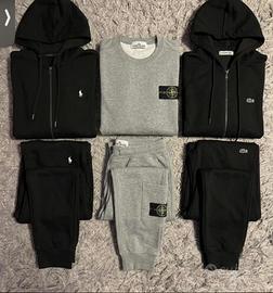La tuta uomo donna completa Lacoste Stone Moncler