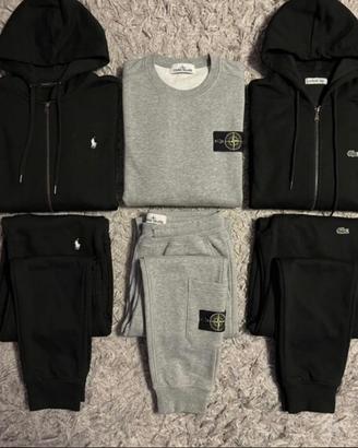 La tuta uomo donna completa Lacoste Stone Moncler
