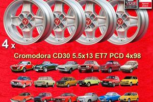4 Cerchi FIAT Cromodora CD30 5.5x13 Autobianchi