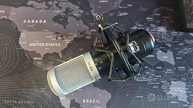 IMG Stageline ECM-170 microfono XLR + spider 