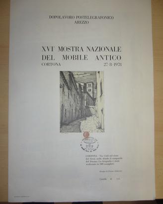 Litografia con annullo filatelico