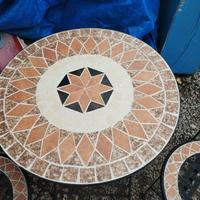 Tavolo e sedie in ferro battuto