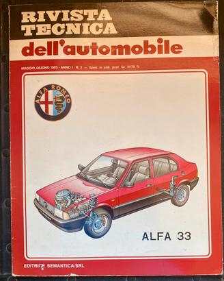 Rivista Tecnica Alfa Romeo Alfa 33 Maggio 1985