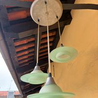 Lampadario a tre lampadine