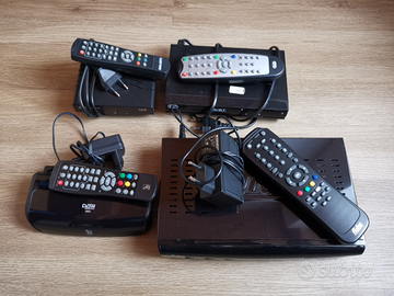 Decoder, telecomandi, tv, radio, ecc. per recupero