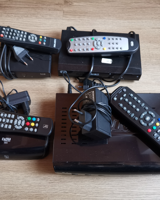 Decoder, telecomandi, tv, radio, ecc. per recupero