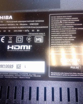 ricambi televisore 32w2333d
