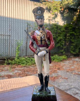 Statuetta Militare Porcellana Capodimonte -