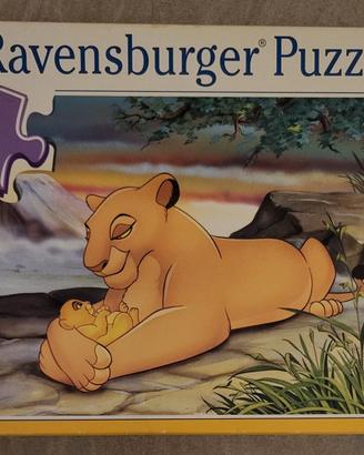 Ravensburger, Puzzle 2x20 pezzi Re Leone
