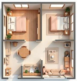 Luminoso e confortevole trilocale con box