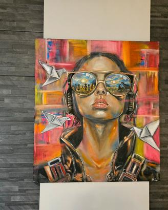 quadro dipinto a olio, arte contemporanea/pop art