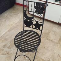Sedia in ferro battuto