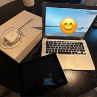 MacBook air 13” Apple + Ipad 4 funzionanti