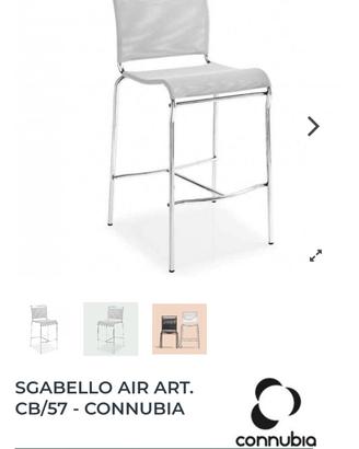 4 sgabelli alti Connubia Calligaris  Air