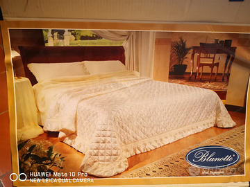 Copriletto seta artigianale 150x200 nuovo