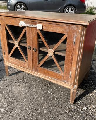 Mobile in legno stile Shabby / Vetrinetta vintage