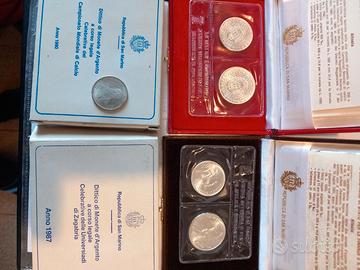 SAN MARINO DITTICO 1990 /1987 +MEDAGLIA ARGENTO