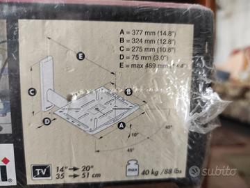 Supporto a muro orientabile per tv