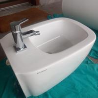 Bidet sospeso FLAMINIA + miscelatore GROHE NUOVO