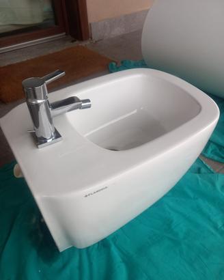 Bidet sospeso FLAMINIA + miscelatore GROHE NUOVO