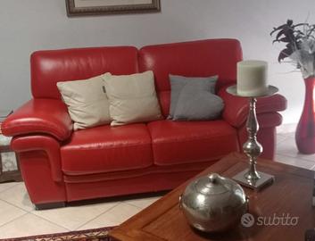 Divano 2 posti in pelle