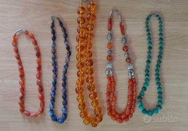 Collane vintage varie pietre 