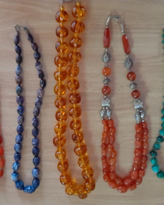 Collane vintage varie pietre 