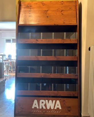 Espositore vintage ARWA cassettiera modernariato