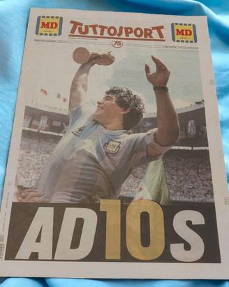 TuttoSport 26/11/2020 Morte Maradona