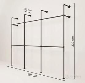 struttura appendi abiti 