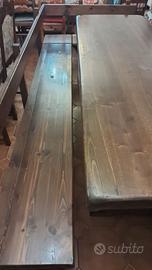 Cassapanca con tavolo e 6 sedie MASSELLO