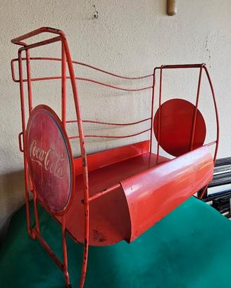ESPOSITORE VINTAGE PUBBLICITA' COCA-COLA BOTTIGLIE