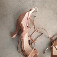 sandalo camoscio beige