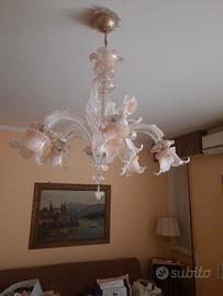 Lampadario  in vetro di Murano