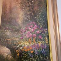 Dipinto Olio su Tela GABRIELE FABRIS "Giardino In