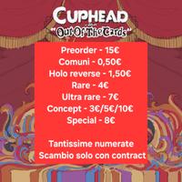 Mancolista Cuphead lotti personalizzati