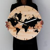 Orologio legno MONDO D.45cm