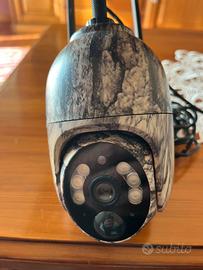 Videocamera di sorveglianza pannello solare 4g lte