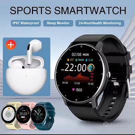 Smartwatch Multifunzione + cuffiette bluetooth!